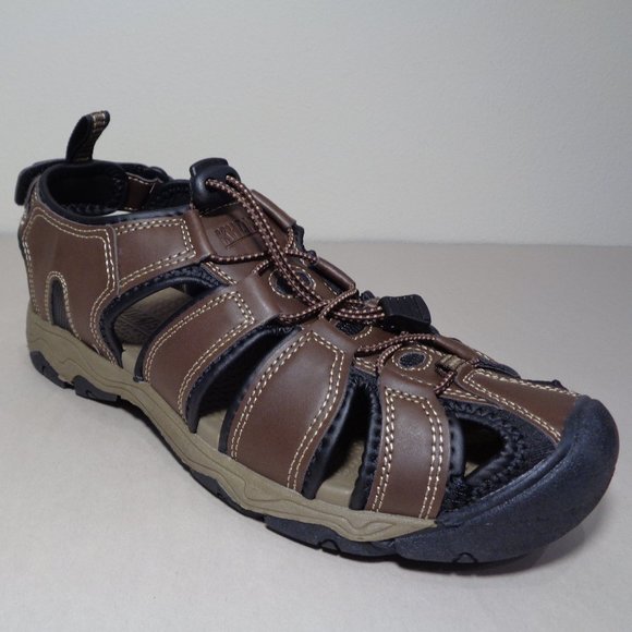 Khombu Size 10 M HAL Brown Fisherman Closed Toe Sandals New Men\'s Shoes main image 12